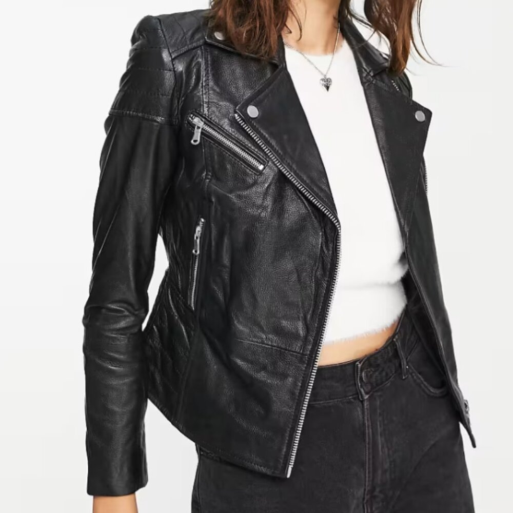 Barney's Originals Clara real leather jacket - US 8 / UK12 - LIKE NEW